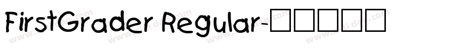 FirstGrader Regular字体转换